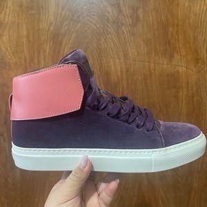 Purple Velvet Buscemi Sneakers NEVER USED